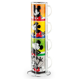 Disney - Mickey I Am - Stackable Mug + Metal Rack (Set of 4)