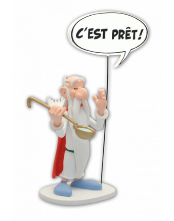 PLASTOY Collection Bulles - Asterix & Obelix - Panoramix : "C'est Prêt !" (18cm)