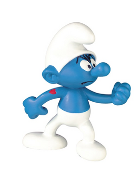 Plastoy / Collectoys Resin Figure - Hefty Smurf / Le Schtroumpf Costaud / Potige Smurf (12cm)