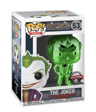 Funko POP! Heroes - Batman, Arkham Asylum - The Joker (Green Chrome) (53) Exclusive