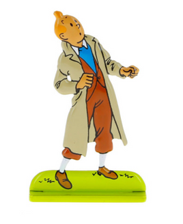 Moulinsart - Tintin / Kuifje - Tintin looking up (The Seven Crystal Balls) (6cm)