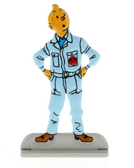 Moulinsart - Tintin / Kuifje - Tintin in Boiler Suit (Destination Moon) (6cm)