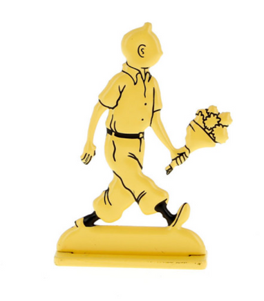 Moulinsart - Tintin / Kuifje - Tintin Holding Flowers (6cm)