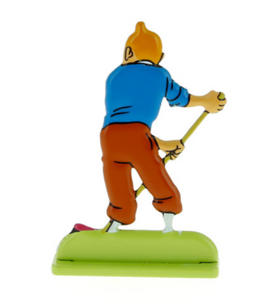 Moulinsart - Tintin / Kuifje - Tintin Sweeping Up (6cm)
