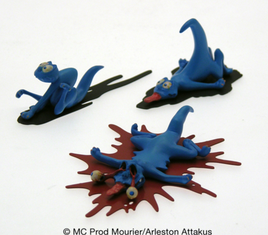 ATTAKUS Mini-Figure - Trolls de Troy, Pack de 3 schfoumpfs (n°2) (Limited & Numbered) (4cm)