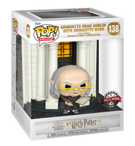 Funko POP! Movies - Harry Potter - Gringotts Head Goblin w/ Gringotts Bank (138) Exclusive