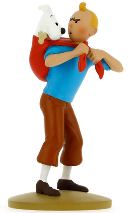 Tintin / Kuifje - Statue, Tintin fetches Snowy (12cm)