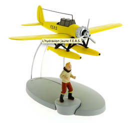 Moulinsart - Tintin / Kuifje Yellow F.e.r.s. Seaplane & Figurines