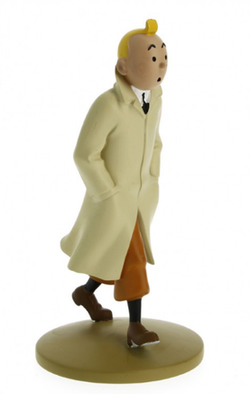 Tintin / Kuifje - Statue, Tintin in Trenchcoat (12cm)