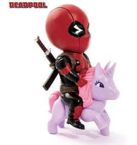 Beast Kingdom Toys - Mini Egg Attack Series Deadpool On Unicorn Figurines