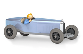 Tintin / Kuifje - Tintin's Cars 1/24 - L'Amilcar des Soviets (Tintin in the land of the Soviets) #09 (26cm)