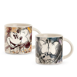 Disney - Mickey & Minnie Mini Mug Orange / Ivory (Set Of 2)