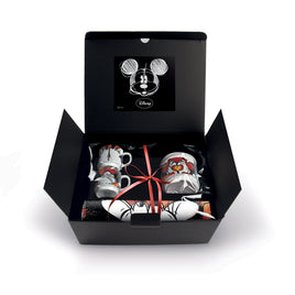 Disney - Mickey & Minnie Gift Box Red:  2 Stackable Espresso Cups + Sugar Bowl Placemat Set