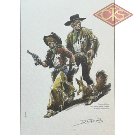 COMICS Ex-libris : Spirou & Fantasio "Hommage à Franquin" (Derib)