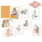 Collection of illustrations featuring women in various poses and settings.