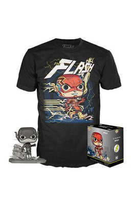 Funko POP! Tees - The Flash - The Flash (B/W) (Jim Lee Deluxe) + T-Shirt (268) Exclusive