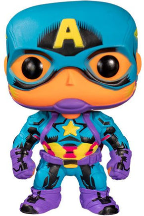 Funko POP! Marvel - Marvel Blacklight - Captain America (648) Exclusive