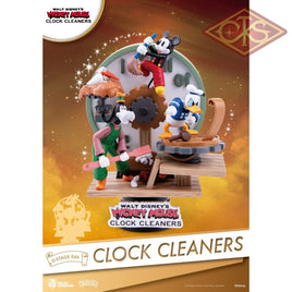 Disney - Mickey Mouse Diorama Clock Cleaners (Ds-046) (15 Cm) Figurines