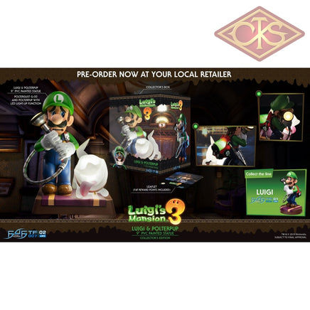 FIRST 4 FIGURES Statue - Luigi's Mansion 3 - Luigi & Polterpup (23cm)