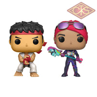 Funko POP! Games - Street Fighter vs Fortnite - Ryu & Brite Bomber (2Pack)