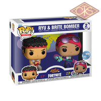 Funko POP! Games - Street Fighter vs Fortnite - Ryu & Brite Bomber (2Pack)