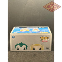 Funko POP! Heroes - Super Heroes - The Joker (Beach) & Harley Quinn (2 Pack) Exclusive "Small Box Damage"