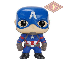 Funko POP! Marvel - Captain America - Vinyl Figure Captain America (125) Bobble-Head
