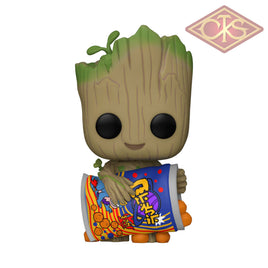Funko POP! Marvel - I am Groot - Groot w/ Cheese Puffs (1196)
