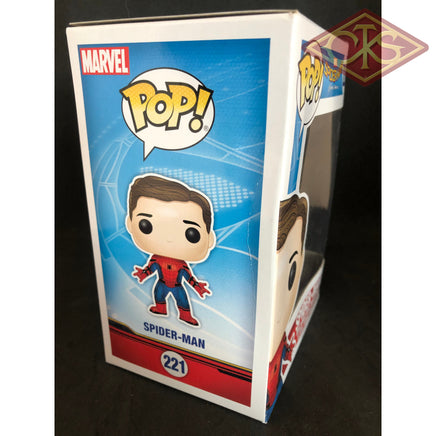 Funko POP! Marvel - Spider-Man : Homecoming - Spider-Man (Unmasked) (221) 'Smal Box Damage'