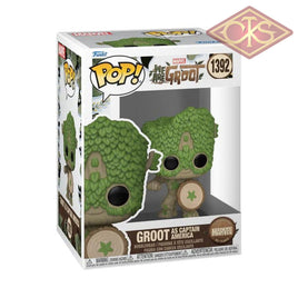 Funko POP! Marvel - We are Groot - Groot as Captain America (1392)