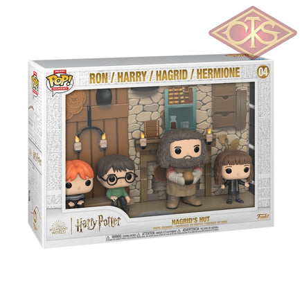 Funko POP! Movies - Harry Potter - Hagrid's Hut (Deluxe) (Ron / Harry / Hagrid / Hermione) (04)