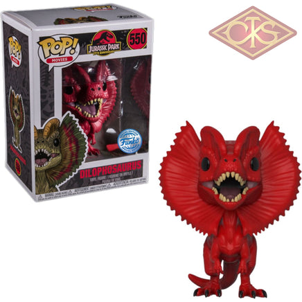 Funko POP! Movies - Jurassic Park - Dilophosaurus (Red) (550) Exclusive
