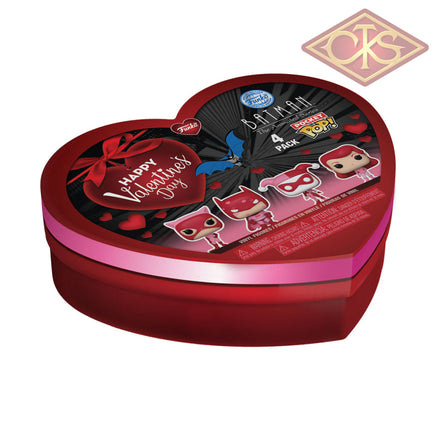 Funko POP! Pocket - DC Comics Valentines - Batman, The Animated Seriers (4 Vinyl Figures)
