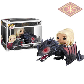 Funko POP! Rides - Game of Thrones - Daenerys & Drogon (15) Small Damage Box