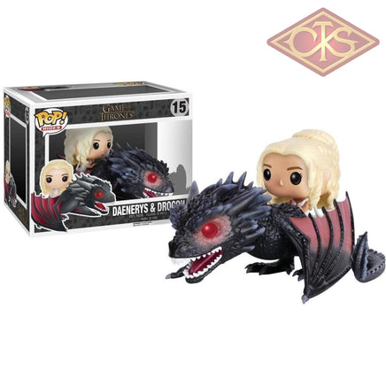 Funko POP! Rides - Game of Thrones - Daenerys & Drogon (15) Small Damage Box