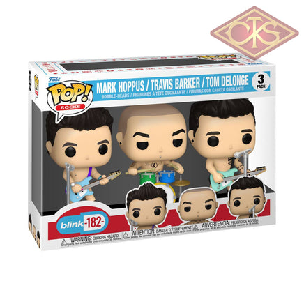 Funko POP! Rocks - Blink 182 : Mark Hoppus / Travis Barker / Tom Delonge) (3Pack)