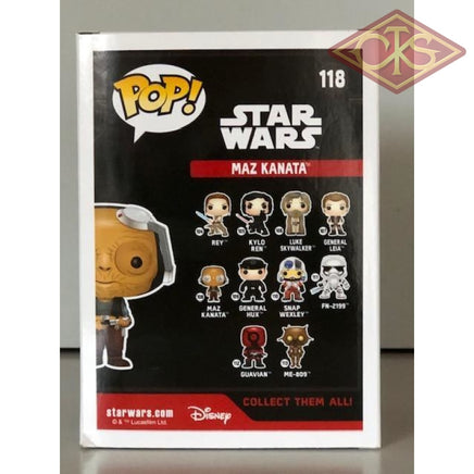 Funko Pop! Star Wars - The Force Awakens Maz Kanata (Goggles Up) (118) Damaged Packaging Figurines