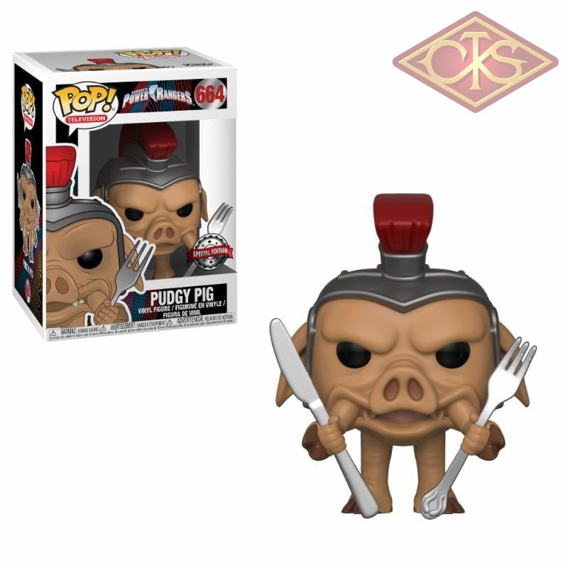 Funko POP Television Power Rangers Pudgy Pig 664 Exclusive The Kid Collector Shop