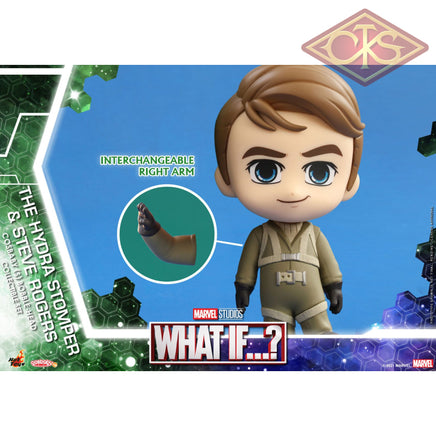 HOT TOYS - Marvel, What If...? (Cosbaby Serie) - Hydra Stomper & Steve Rogers (10cm)