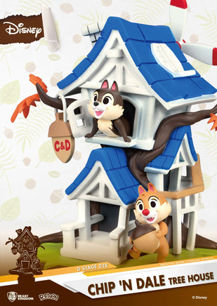 BEAST KINGDOM - Disney, Chip & Dale - Diorama Tree House (DS-028) (15cm)