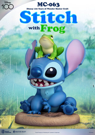 BEAST KINGDOM Statue - Disney, Lilo & Stitch - Stitch w/  Frog (Limited & Numbered) (34 cm)