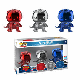 Funko POP! Heroes - Justice League - Superman Landing (Fall Convention 2018) (3Pack) Exclusive