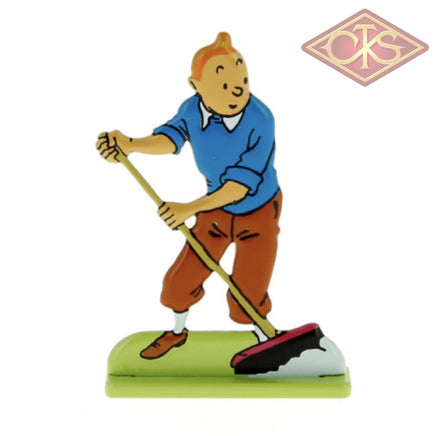 Moulinsart - Tintin / Kuifje - Tintin Sweeping Up (6cm)