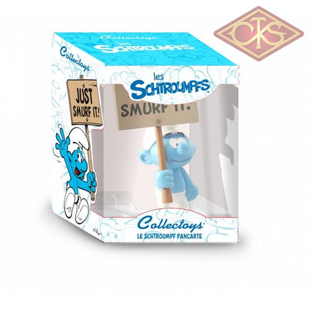 Plastoy - Schtroumpf Pancarte:  Just Smurf It ! Figurines
