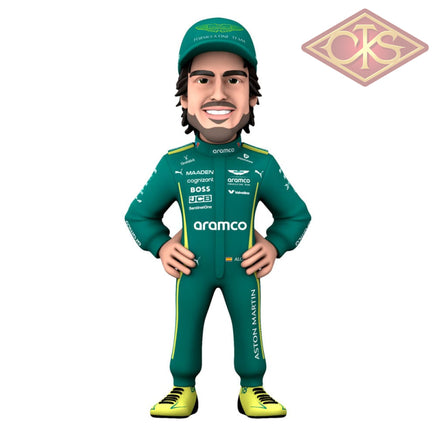 Preorder : MINIX Mini-Figure Formula 1 - Aston Martin - Fernando Alonso (12cm)