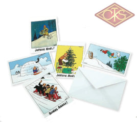 Tintin / Kuifje - Postcards Meilleurs Voeux Beste Gelukwensen Best Wishes (Set Of 16 Cards)