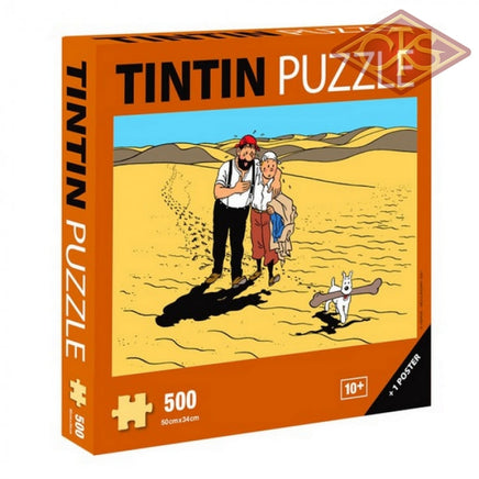 Tintin / Kuifje - Puzzle Puzzel The Land Of Thirst (500 Pieces) + Poster