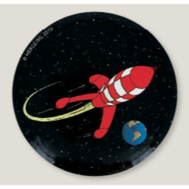 Tintin / Kuifje - Magnets La Fusée (Lune) Raket (Maan) Rocket (Moon)