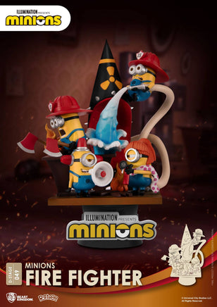 Disney - Minions - Diorama Minions Fire Fighter (15 cm)