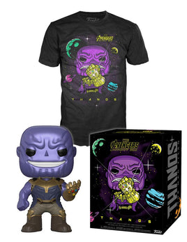 Funko Pop! Tees - Avengers Infinity War Thanos + T-Shirt (289) Figurines